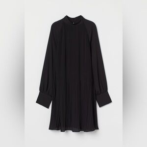 H&M Pleated Chiffon Dress